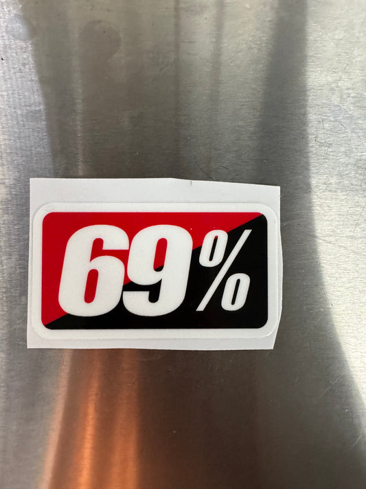 69% sticker