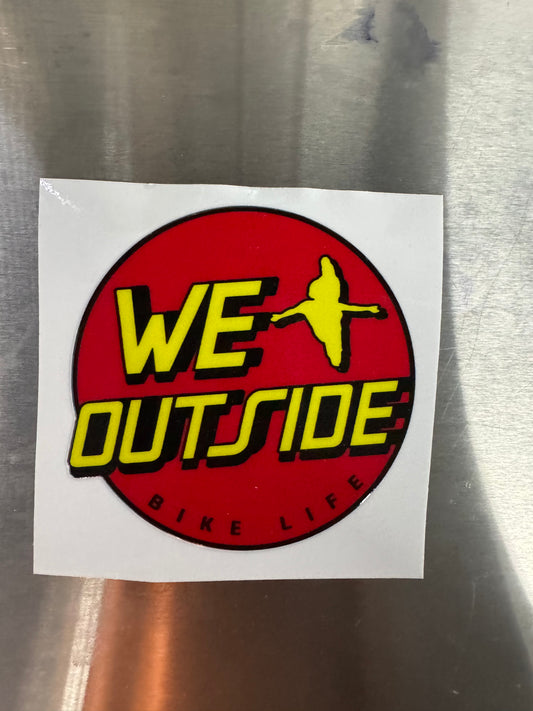 We outside Santa Cruz sticker